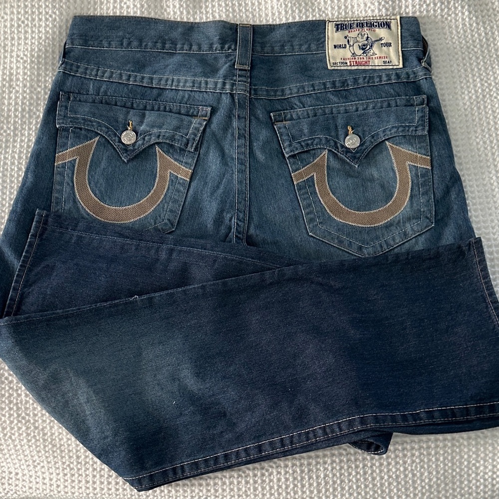True Religion Men's Dark Blue  Jeans